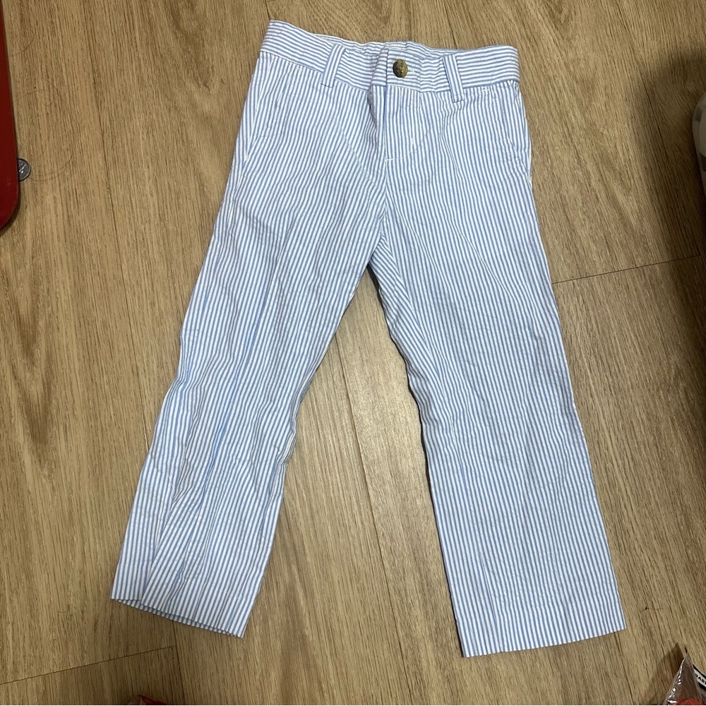 Janie and Jack Striped Seersucker Pants 3T,6